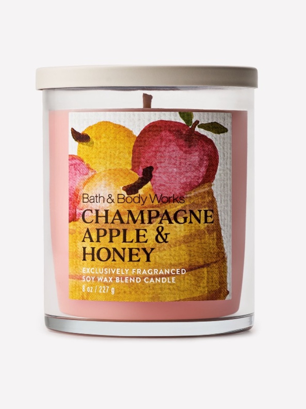 2/$20 “CHAMPAGNE APPLE & HONEY” Single Wick Candle by B&BW, 8-oz / 227 g, NWT
